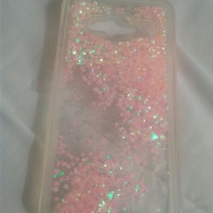 Pink Sparkles Phone Case for Samsung Galaxy J3